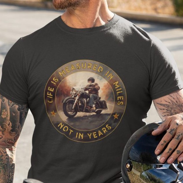 cruiser bike rider tshirt