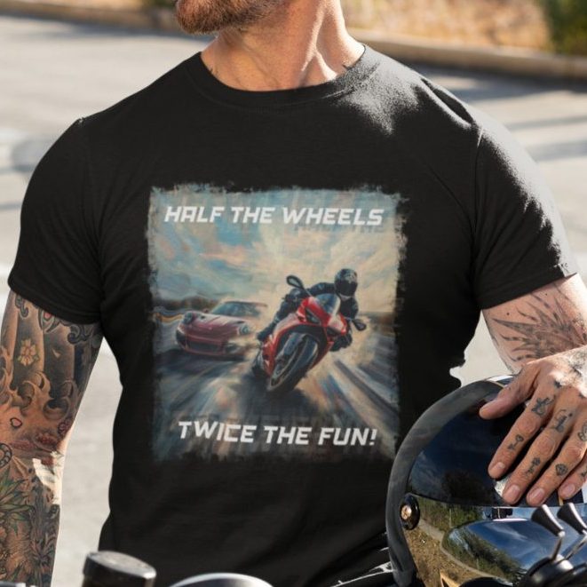 biker sport bike tshirt